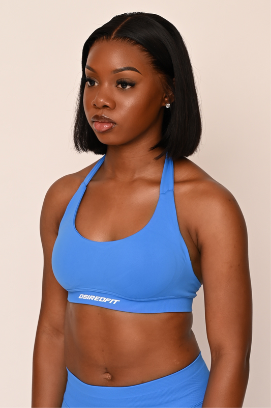 Azure Halter Bra